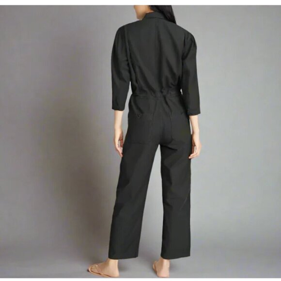 Citizens of Humanity Frida Slouchy Jumpsuit Womens Small Olive Straight Crop - Picture 7 of 10